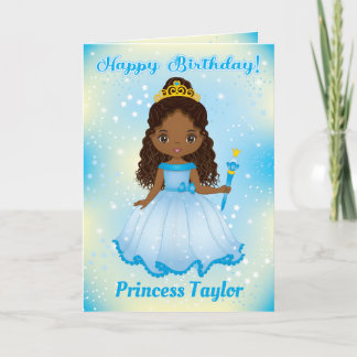 Black Princess Happy Birthday Card | Alter hinzufü Karte