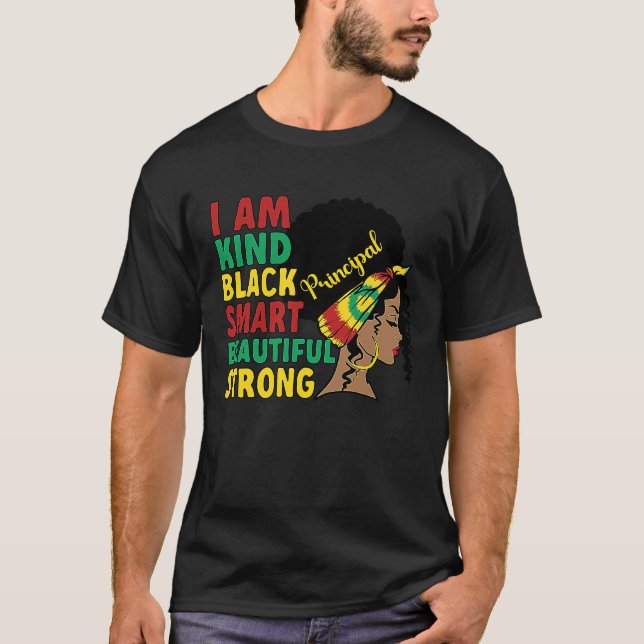 Black Principal African American School Principal T-Shirt (Vorderseite)