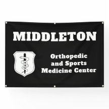 Black Promotional Business Banner with Logo