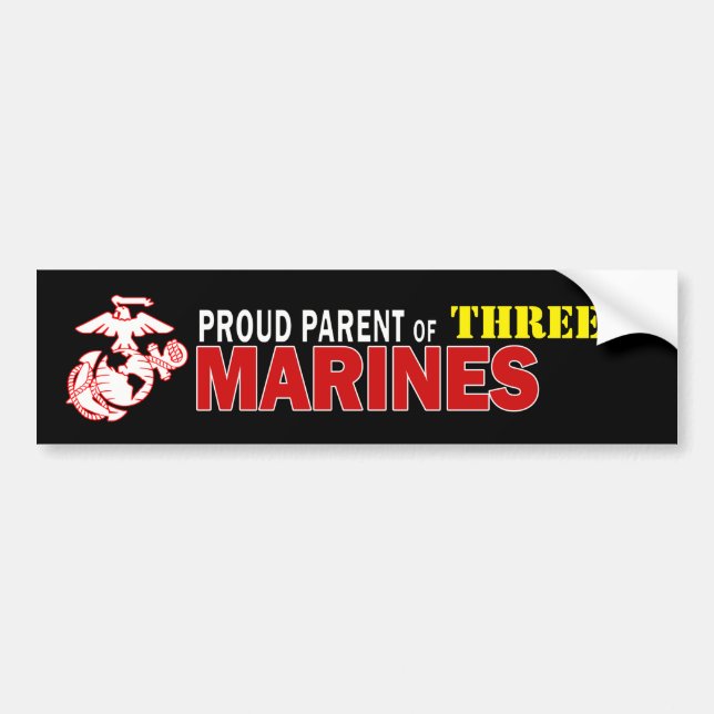 Black Proud Multiple Marine Autoaufkleber (Vorne)