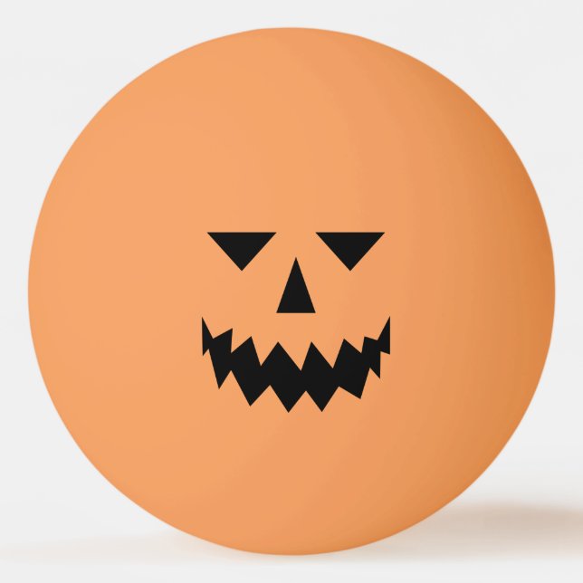 Black Pumpkin Face Ping Pong Ball Tischtennisball (Vorderseite)