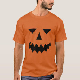 Black Pumpkin Face T - Shirt