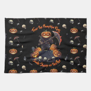 🖤 Black Pumpkin King Kitetücher 🎃 Geschirrtuch