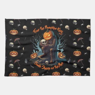 🖤 Black Pumpkin King Kitetücher 🎃 Geschirrtuch