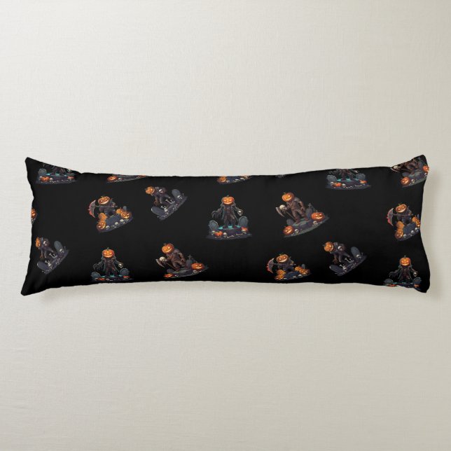 🖤 Black Pumpkin King Throw Kissen 🎃 (Vorderseite)