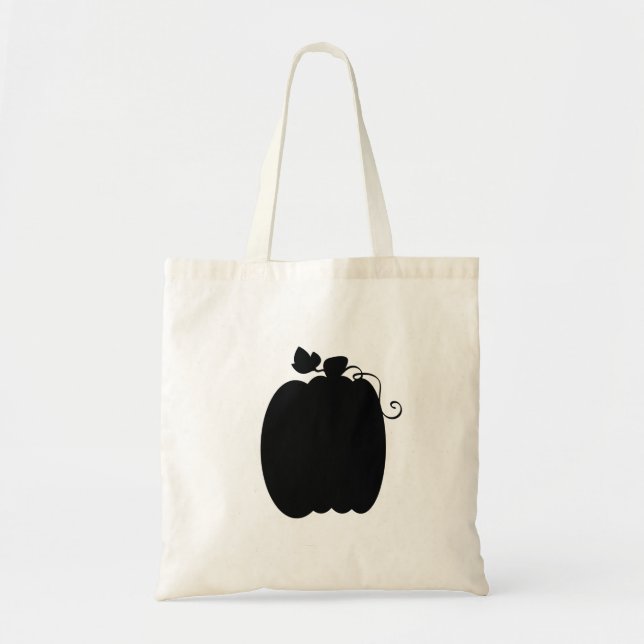 Black Pumpkin Trick oder Treatment Tote Bag Tragetasche (Vorne)