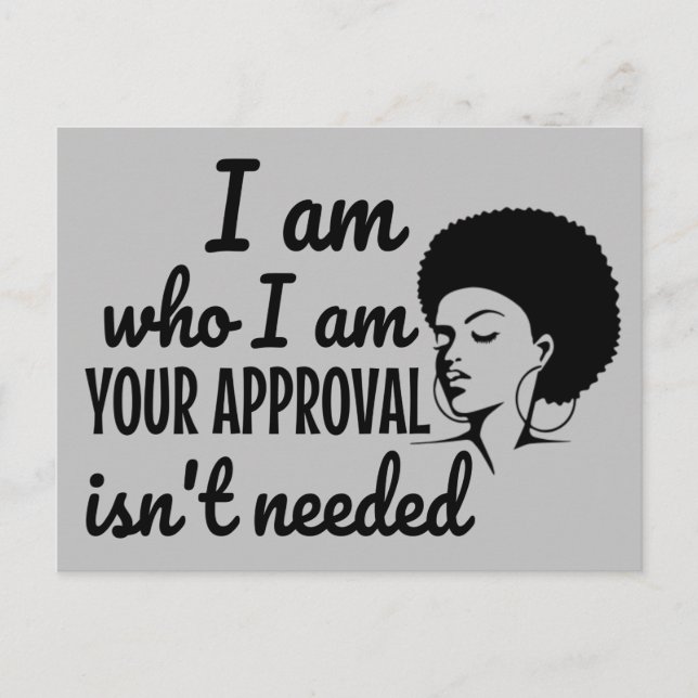 Black Queen Afro African American Postkarte (Vorderseite)