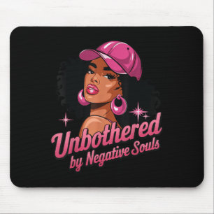 Black Queen Afro American Motivierend ungestört Mousepad