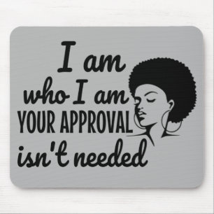 Black Queen Afro American Mousepad