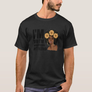 Black Queen Afro Lady African American Ladys Curl T-Shirt