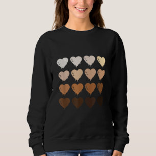 Black Queen Afro Melanin Shades Liebe African Amer Sweatshirt