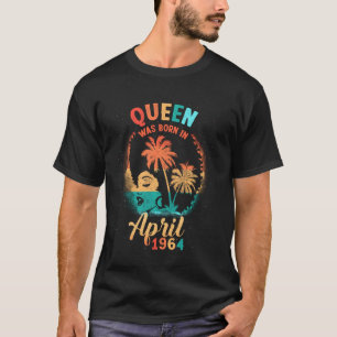 Black Queen April 1964 57. Geburtstagsmädchen 57 T-Shirt