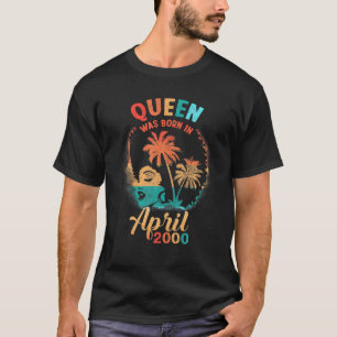 Black Queen April 2000 21. Geburtstag Mädchen Frau T-Shirt