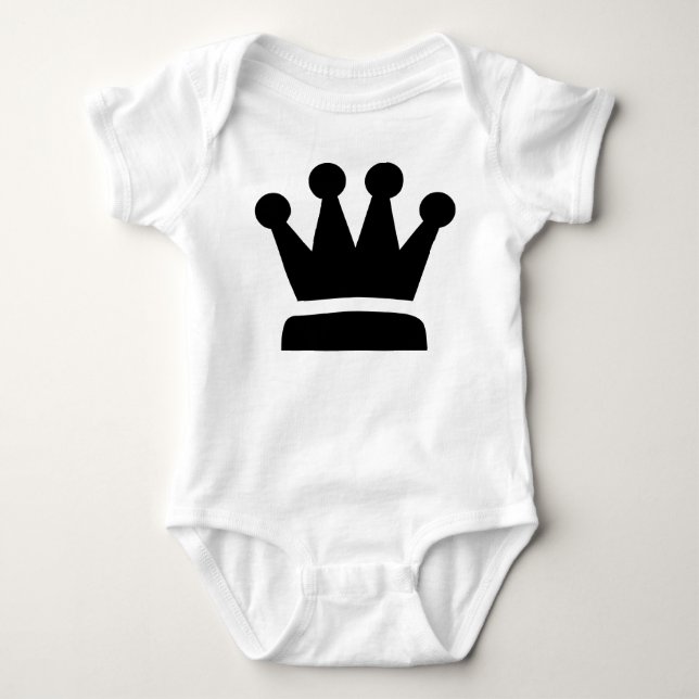 Black Queen Baby Strampler (Vorderseite)