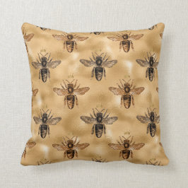 Black Queen Bienen auf Gold Kissen