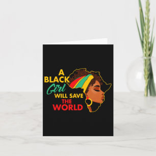 Black Queen Black History Ein Schwarzes Mädchen Re Karte