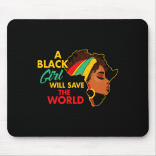 Black Queen Black History Ein Schwarzes Mädchen Re Mousepad