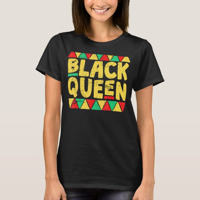 Black Queen Black History Month  African Pride T-Shirt (Vorderseite)