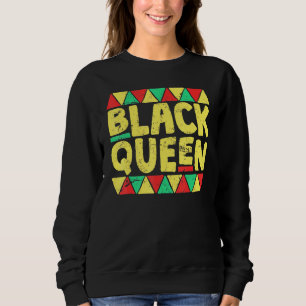Black Queen Black History Month Afrikanischer Stol Sweatshirt