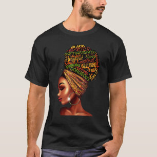 Black Queen Black Women Afro Natural Hair African T-Shirt