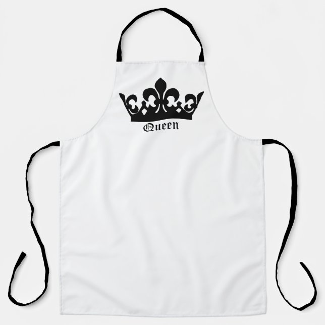 Black Queen Crown Schürze (Vorderseite)