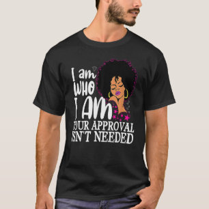 Black Queen Curly Natural Afro American Wo T-Shirt