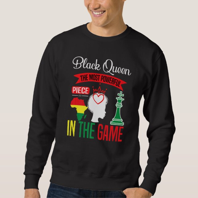 Black Queen das mächtigste Stück, das Spiel schwar Sweatshirt (Vorderseite)