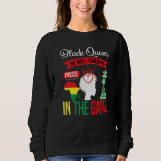 Black Queen das mächtigste Stück, das Spiel schwar Sweatshirt