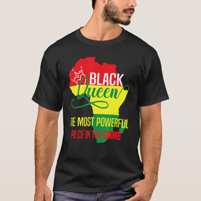 Black Queen das mächtigste Stück, das Spiel schwar T-Shirt (Vorderseite)