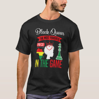 Black Queen das mächtigste Stück, das Spiel schwar T-Shirt