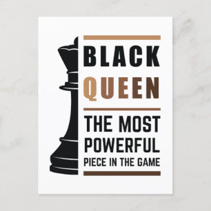 Black Queen das mächtigste Stück in Game 2 Postkarte