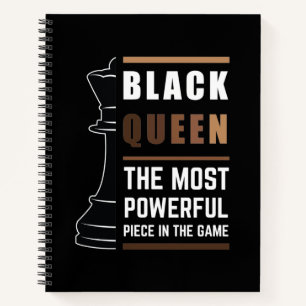 Black Queen das mächtigste Stück in Spiel 1 Notizbuch