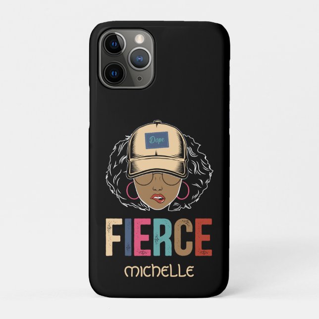 Black Queen | Fierce | Schwarze Frau Case-Mate iPhone Hülle (Rückseite)