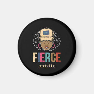 Black Queen Fierce Schwarze Frau Magnet