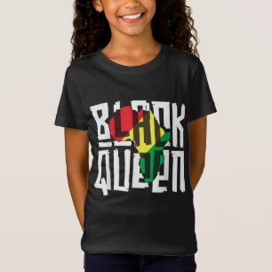 Black Queen for Women Girls History Montag Afrika T-Shirt