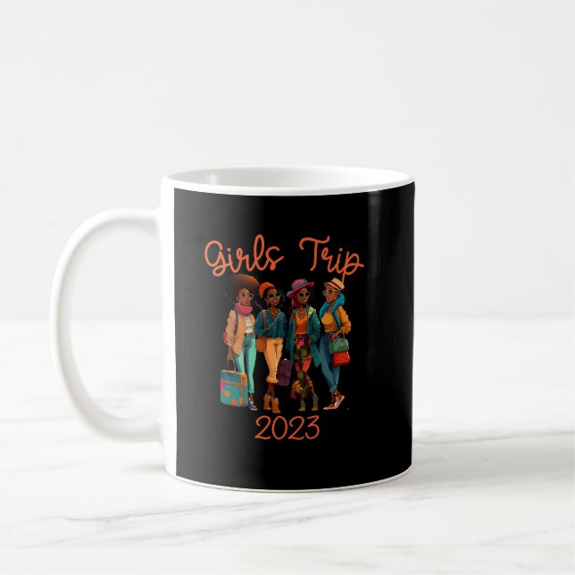 Black Queen Girls Trip African American Vacation Kaffeetasse (Links)