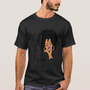 Black Queen Lady American Lady Curly Natural Afra T-Shirt