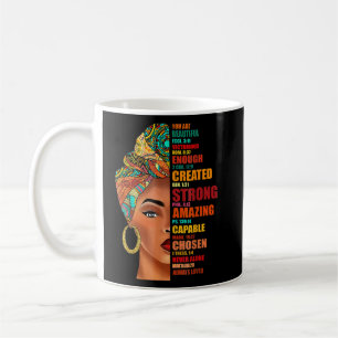 Black Queen Lady Curly Natural Afro African Americ Kaffeetasse