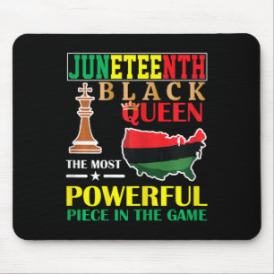 Black Queen Most Power Schach African American J Mousepad