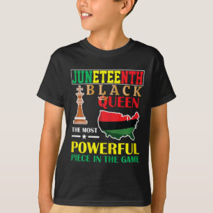 Black Queen Most Power Schach African American J T-Shirt
