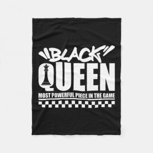Black Queen Most Power Schach African American W Fleecedecke