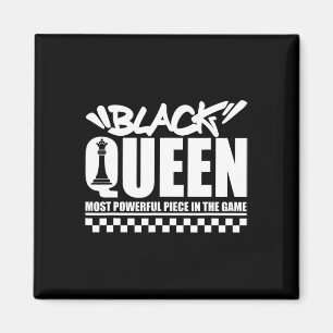 Black Queen Most Power Schach African American W Magnet