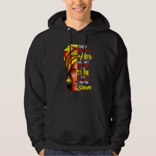 Black Queen Natural Afro American Ich bin die Hoodie