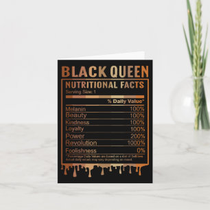 Black Queen Nutrition Fakten Schwarze Geschichte M Karte