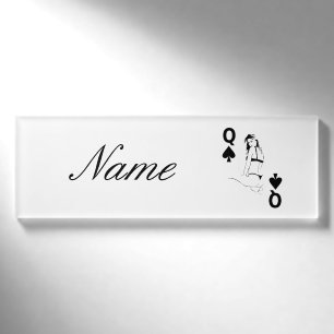 Black Queen of Spades Black Bikini Thunder_Cove Namenschild