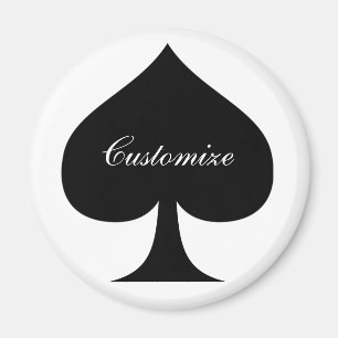 Black Queen of Spades Black Thunder_Cove Magnet