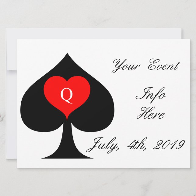 Black Queen of Spades Red Heart Thunder_Cove (Vorderseite)