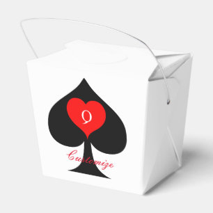 Black Queen of Spades Red Heart Thunder_Cove Geschenkschachtel