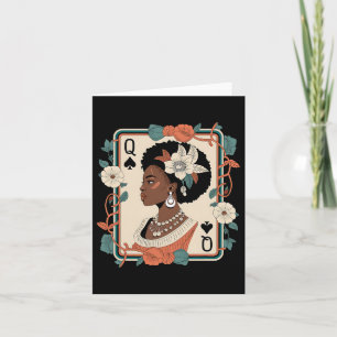 Black Queen Poker Card Black History Monte African Karte
