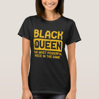 Black Queen Schach Black History Prix BLM African T-Shirt